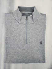 Polo Ralph Lauren Quarter Zip Grey Pullover Men's Size XL New