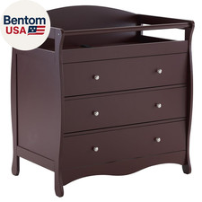 Changing Table Dresser Baby Diaper Changing Station Infant Nursing Table with 3