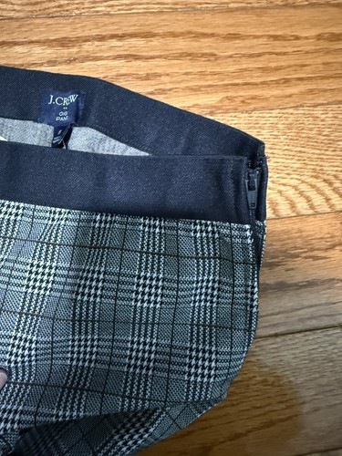 J.Crew Damen Gigi Hose seitlicher Reißverschluss Glen Plaid Größe 6 BA793 - Bild 7 von 9