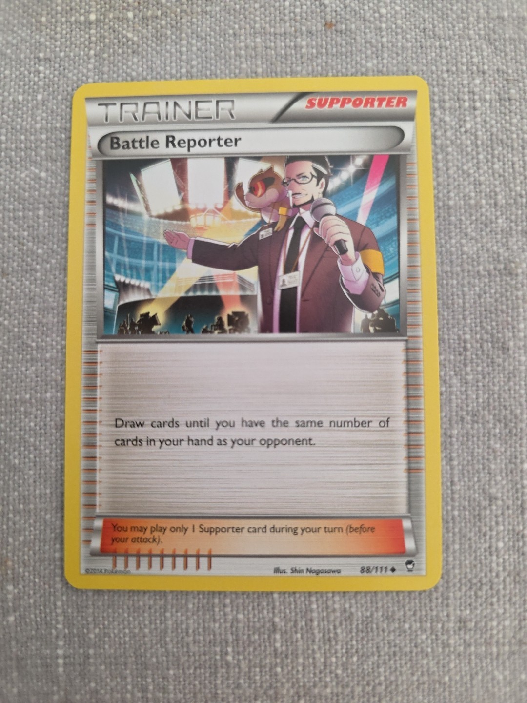 Battle Reporter 88/111 - PL - XY Furious Fists Pokemon Card