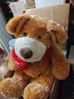 Vintage 2012-26” Brown Teddy Bear With A Heart That Says I love You — photo 2