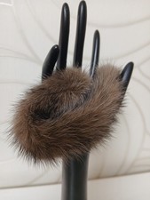 Mink Bags Keychain Lobster Clasp Ring Leather Eyelet Chocolate Brown