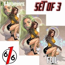 🔥 WITCHBLADE #20 CEDRIC POULAT Trade & Virgin & FOIL Variant ABC Set LTD 500