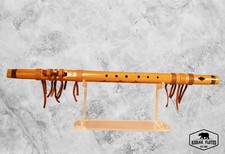 Premium Osage Orange Native American Flute Wtru-stone Tomahawk Tot. F New