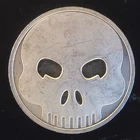 Skull Punisher Emoji Series Rare Vtg Round Bullion-0.999 Silver 1 Oz Art Coin