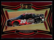 2025 Panini Select Christopher Bell Maroon Prizms #182 Joe Gibbs Racing