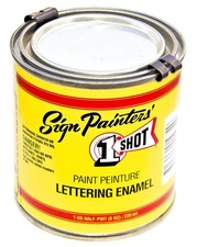 1 Shot Automotive Black Permanent Coating 8 Fl Oz for Graphic Artists