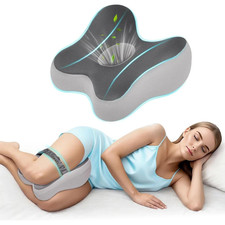 Knee Pillow for Side Sleepers Memory Foam Sciatica Pain Relief Leg Pillow