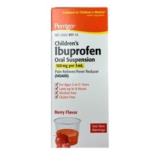 Children Ibuprofen Liquid Children's Fever  Pain Relief Oral Suspension 4 oz.