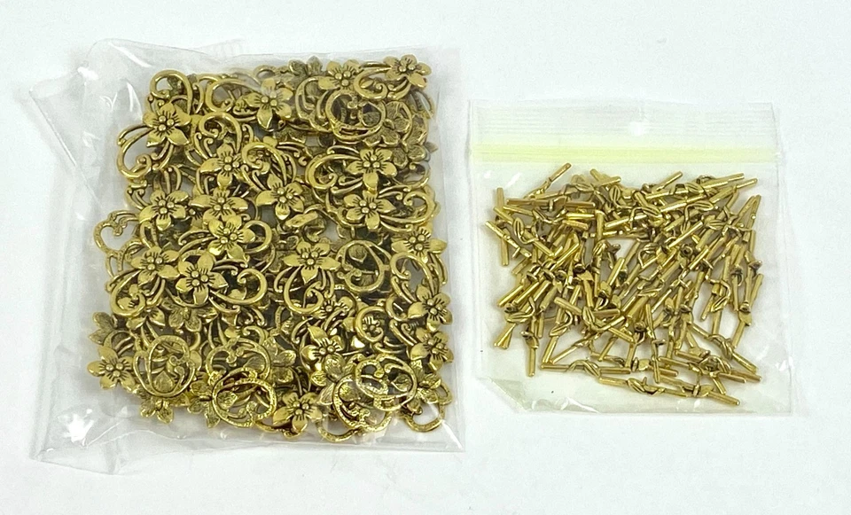 Antique Bronze Toggle Clasps Jewelry Making Supplies Vintage Style 70 Sets - Image 4 of 4
