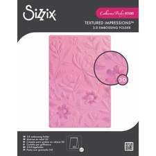 Sizzix 3D Textured Embossing Folder By Catherine Pooler Happy Garden #1