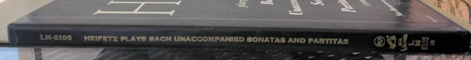 HEIFETZ Plays BACH Unaccompanied Sonatas And Partitas RCA LM6105 1969 US 3LPsBOX - Image 3 of 4
