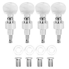 4Pcs Banjo Tuning Pegs Geared Machine Tuner with Pearled Keys Zinc Alloy for ...