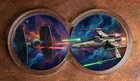2 x 1 oz Copper Coin Star Wars Republic vs Resistance Colorized Infinity Capsule