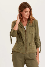 NWOT Anthropologie XCVI Military Green Utilit...