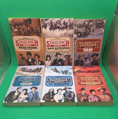 Stagecoach Station Series by Hank Mitchum Lot of 6 Books Series 24-29