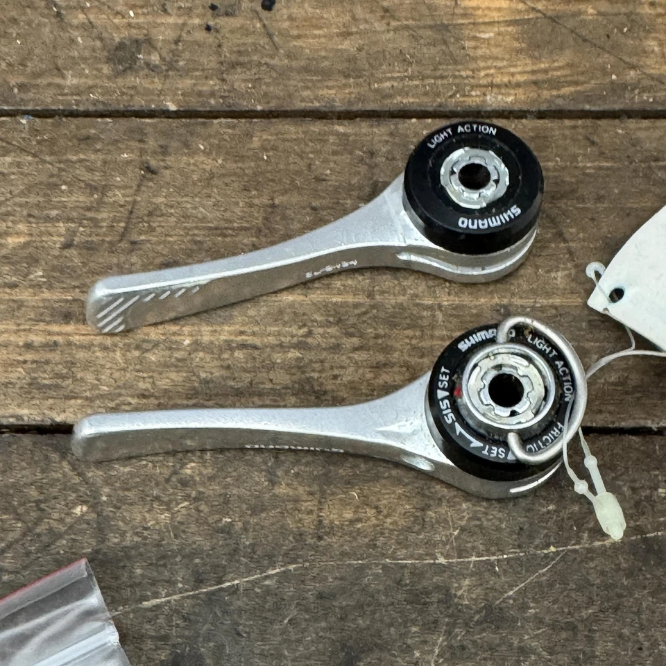 De colección Shimano SL-S434 Cambios Nuevo de Lote Antiguo Juego de Tubo Abajo de 6 Velocidades Luz Acción SIS Foto 3 de 4