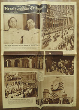 New York Herald Tribune June 14, 1942 WWII America At War Photo Section New York Herald Tribune June 14, 1942 WWII America At War Photo Section