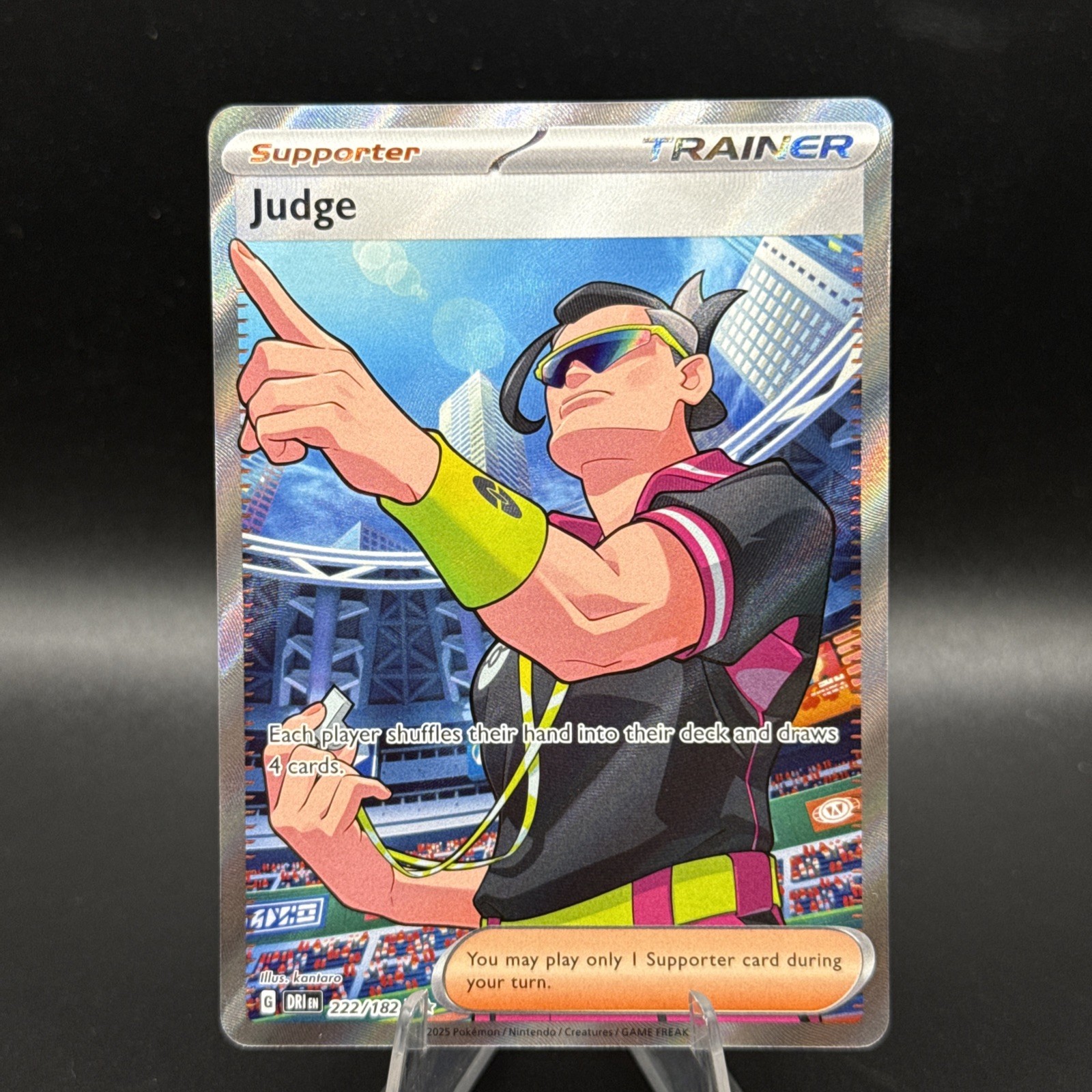 Judge 222 NM Ultra Rare Destined Rivals Pokemon TCG