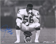 Lawrence Taylor Giants Signed 16x20 Helmet Sit Photo with 