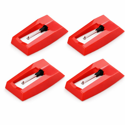 4x Ersatz Rubin Plattenspieler Stylus Nadeln Plattenspieler für Vinyl - UK Verkäufer