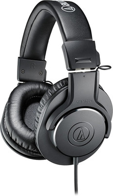 Audio-Technica ATH-M20x Professional Studio Monitor Headphones in Black