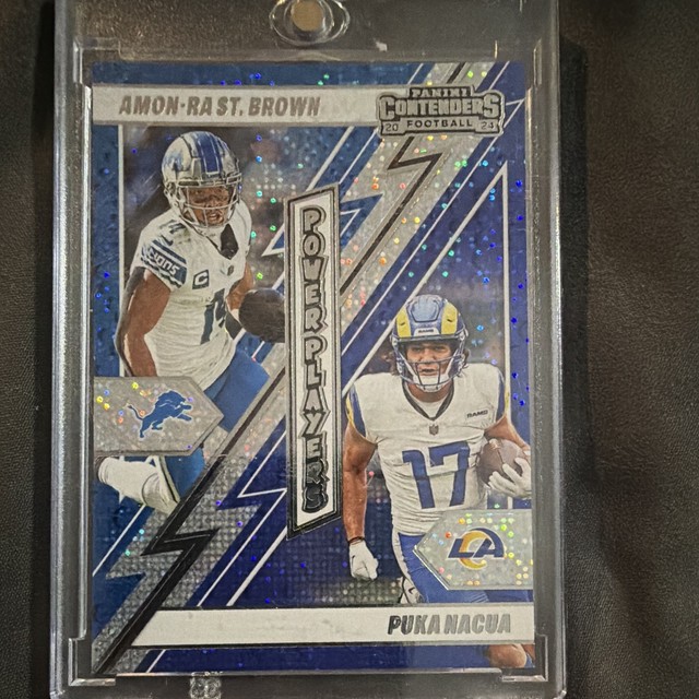 2024 Panini Contenders Power Players Amon-Ra St. Brown, Puka Nacua #10 Silver