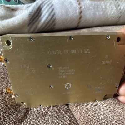 Crystal Technology Inc. RF Microwave Amplifier 582297-1/486583
