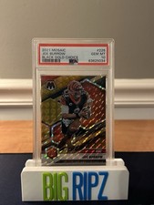 Joe Burrow 2021 Mosaic #226 Black Gold Choice /8 SSP | PSA 10 Gem Mt | Pop 4