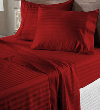 Bedding Size King 1200 Thread Count Egyptian Cotton Sheets and Duvet Burgundy