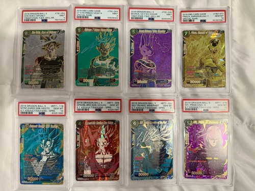 Dragon Ball Masters SPR Signature Complete Set PSA 10 & 9 -TB1 and BT7 🐉