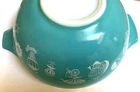 Pyrex Blue Hot Balloons 4QT Cinderella Bowl Mixing  #444 Vintage