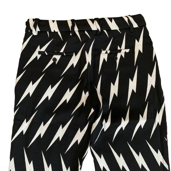 Women's Neil Barrett Lightning Bolt Pants 40IT Small - Image 4 of 4