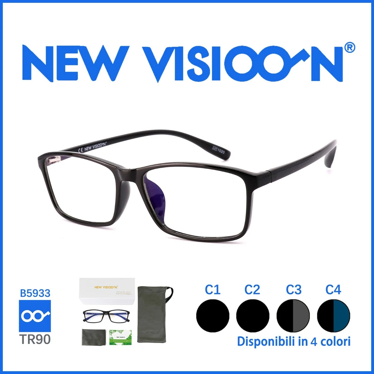 Occhiali neutri anti luce blu sale