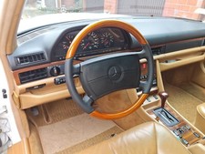 Mercedes SL Holzlenkrad W107 W116 W124 W126 W129 Lederlenkrad Airbag - Lenkrad