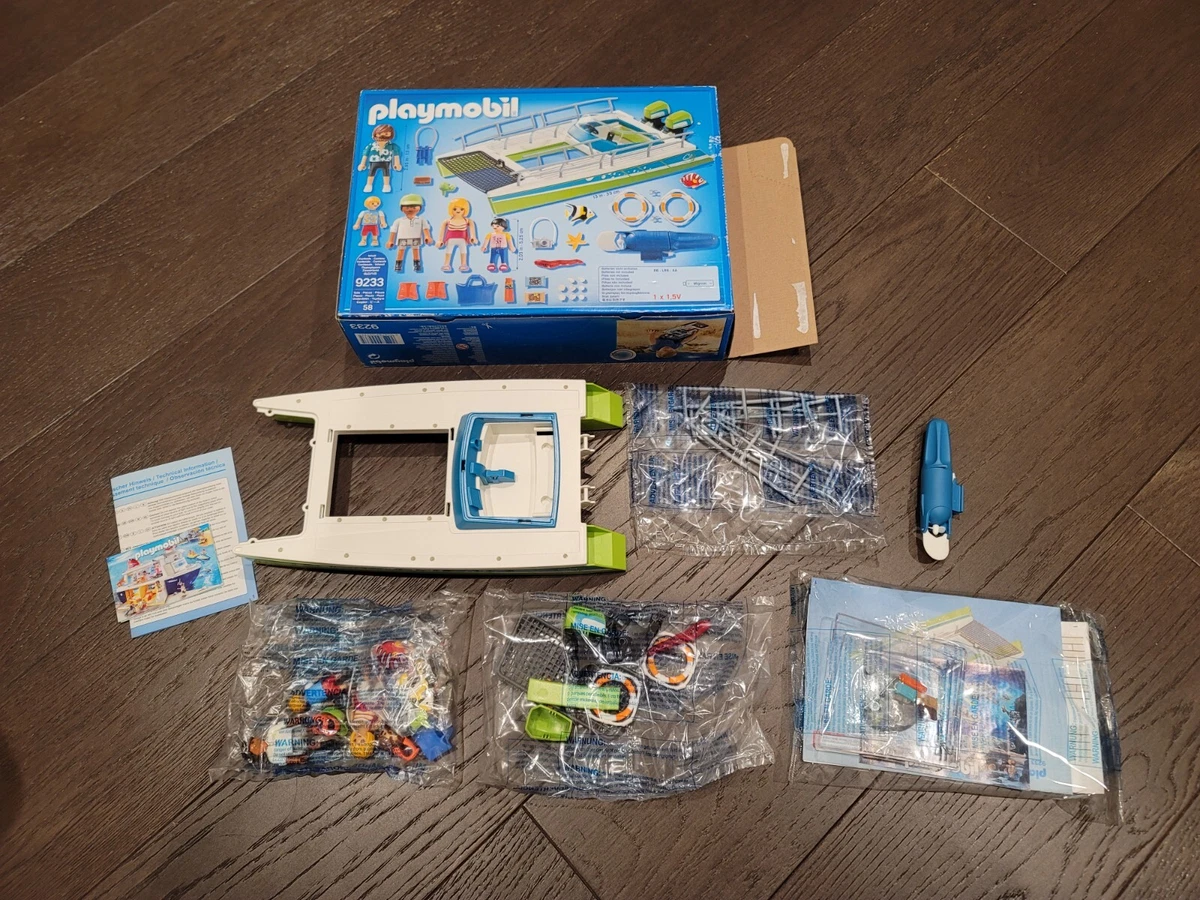 Playmobil 9233 : Catamaran à fond de verre avec moteur submersible