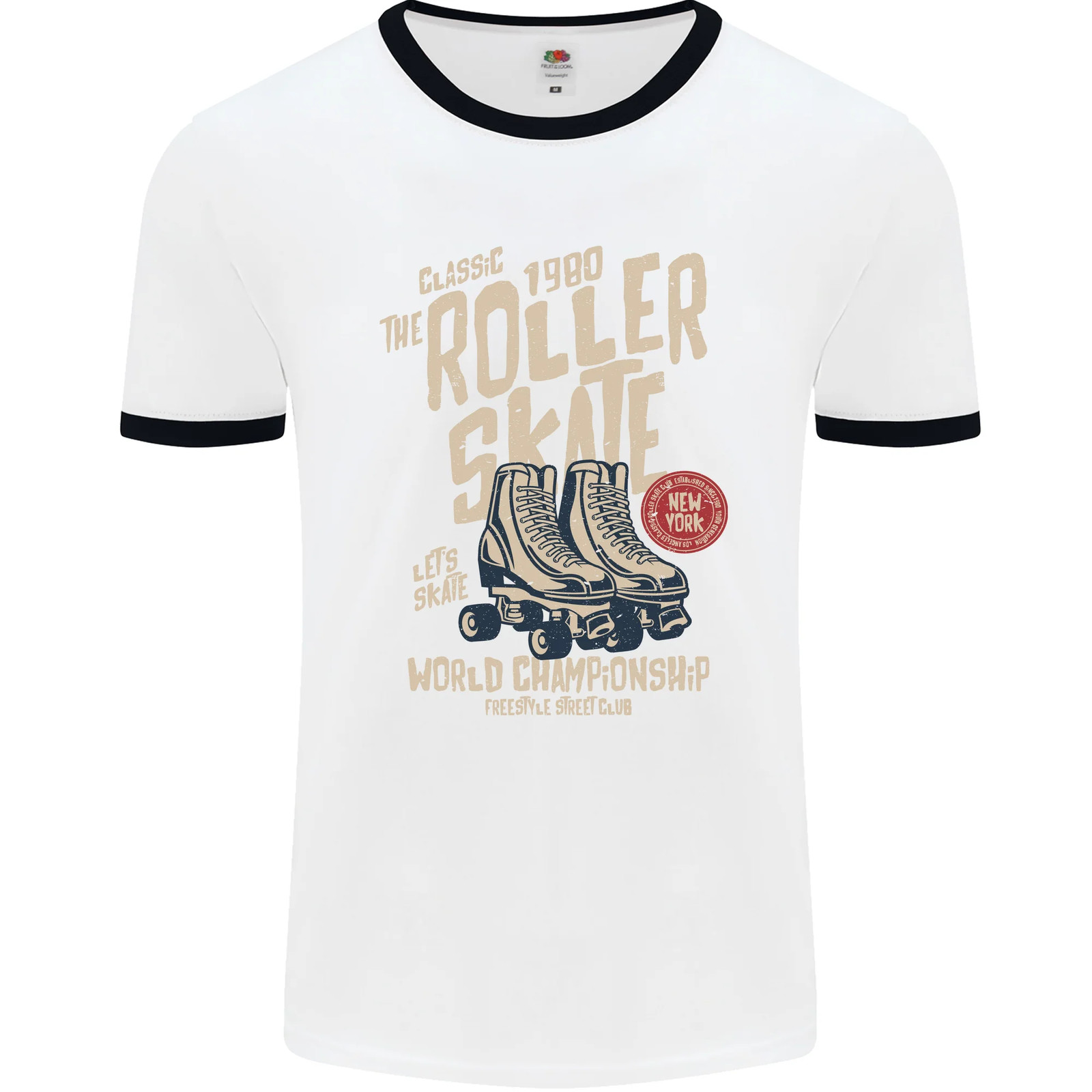 Botas De Patinaje Retro Para Hombre Camiseta