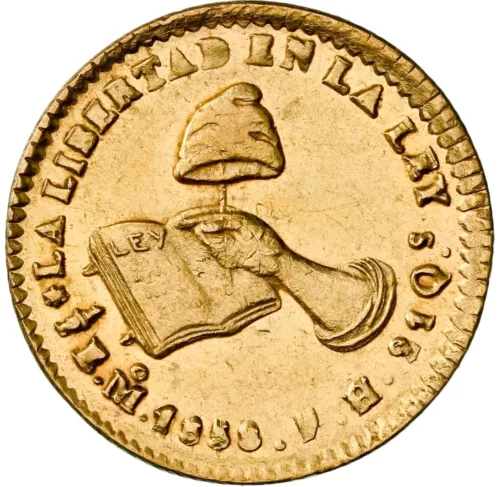 Mexico - 1st Republic - 1858 Mo-FH 1/2 Escudo - NGC AU58 - LUSTROUS SURFACES