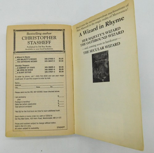 Christopher Stasheff The Witch Doctor A Wizard in Rhyme Book III Fantasy 1994 - Picture 6 of 7