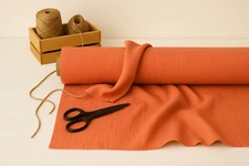 Congo Pink Linen Blend Fabric by the Yard – Apparel, Home Décor & Craft Projects