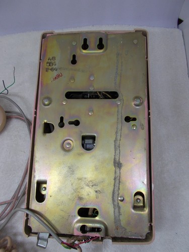 Vtg Bell System by Western Electric 554 Rotary Wall Telephone Beigeish Yellow - Picture 7 of 9