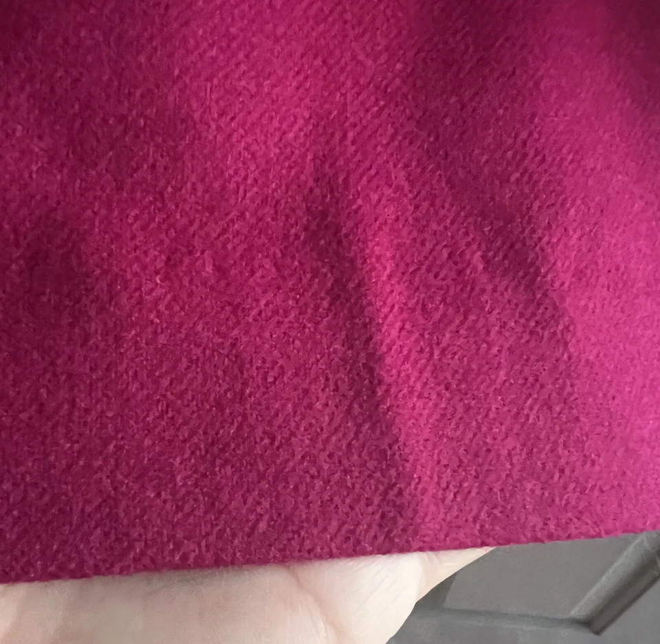 Falda ÚNICA Mezcla de Lana Magenta Lápiz Frontal Aberturas Laterales Talla 14 Un Bolsillo Frontal Foto 4 de 4