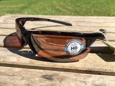 Maxx HD Sunglasses Storm gloss black frame brown lens golf 57603 Rev19 A1