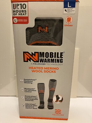 Mobile Warming FieldSheer Technology Merino Wool Heated Socks L Men's 9-11