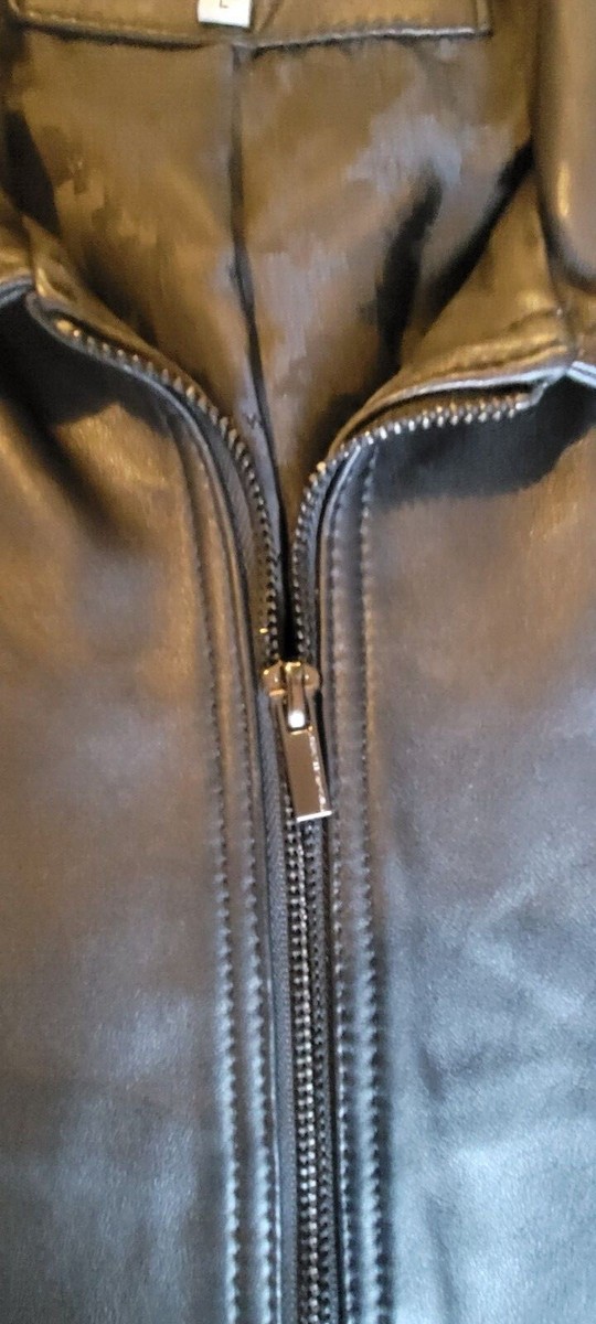 Wilsons Leather Black Genuine Leather Jacket RN69426 Size Large | eBay