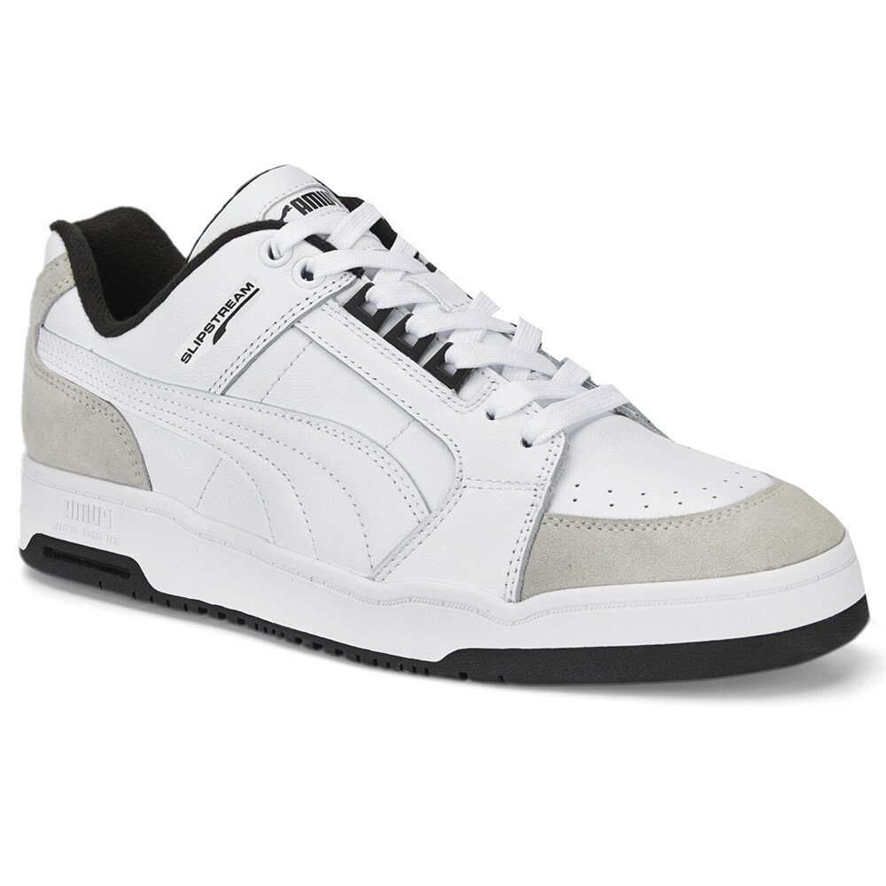 PUMA Slipstream Lo Retro Lace Up Mens White Sneakers Casual