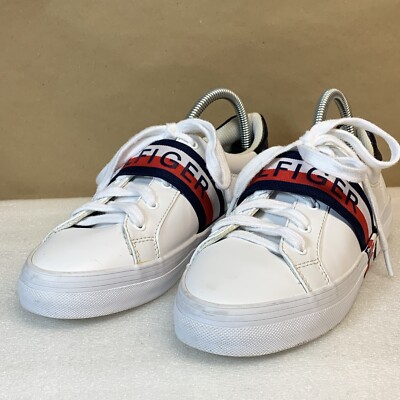 Women's Tommy Hilfiger White Tennis Shoes Size Medium