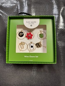 Mixed Novelty Wine Charms - kate spade new york x Target Gold NWT