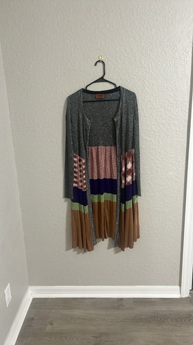 MISSONI Made In Italy Colour Block Lurex Cardigan OSFM