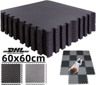 4-60 X BODENSCHUTZ MATTE SCHUTZMATTEN SET FITNESS UNTERLEGMATTE EVA PUZZLEMATTE